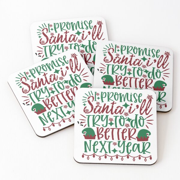 Item preview, I promise santa i'll try to do better next year designed and sold by Perfectpict.