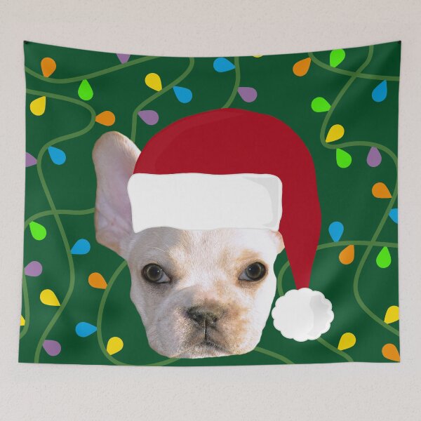Item preview, French Bulldog Santa designed and sold by umeimages.