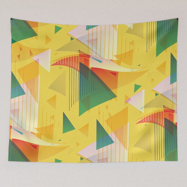 Item preview, triangle multi color graphic art - triangle color graphic art designed and sold by cruzzcreation.