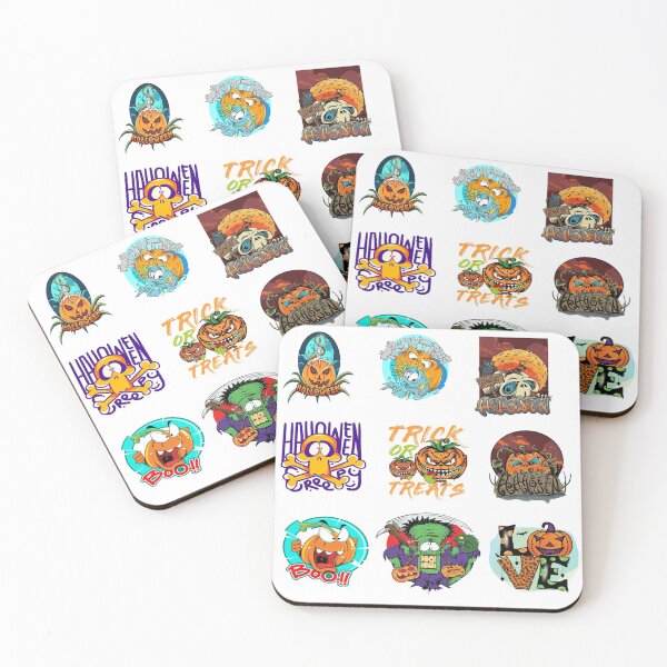 Item preview, CRAZY FRANKESTEIN AND OTHER FUN HALLOWEEN STICKERS - PACK OF 9 HALLOWEEN STICKERS - designed and sold by KHAOTICSHOP.