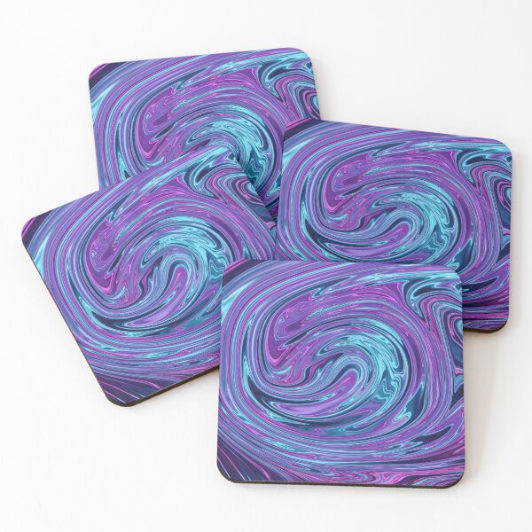 Item preview, Holographic Purple and Blue Marble Chrome Design designed and sold by PrettyPage.