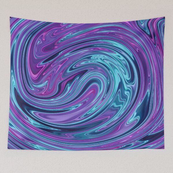 Item preview, Holographic Purple and Blue Marble Chrome Design designed and sold by PrettyPage.