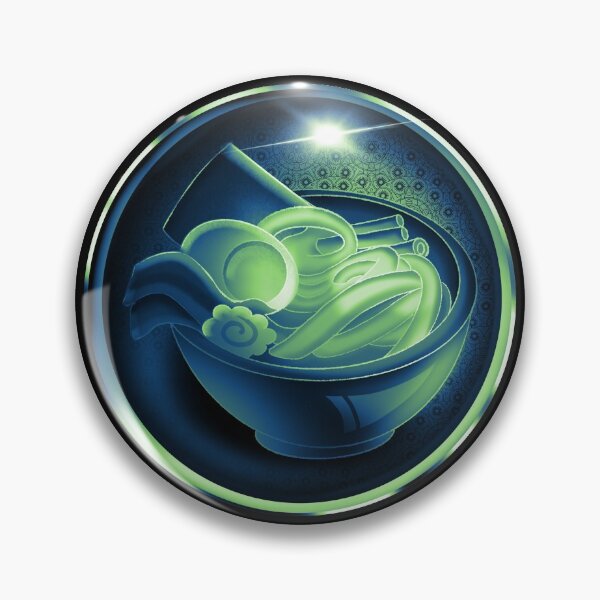 Item preview, Mystic Ramen Bowl (Bicolor Blue and Green) designed and sold by GlaDyxies.