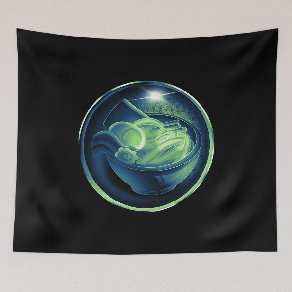 Item preview, Mystic Ramen Bowl (Bicolor Blue and Green) designed and sold by GlaDyxies.