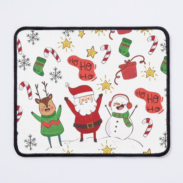 Item preview, colorful christmas santa claus pattern designed and sold by cruzzcreation.