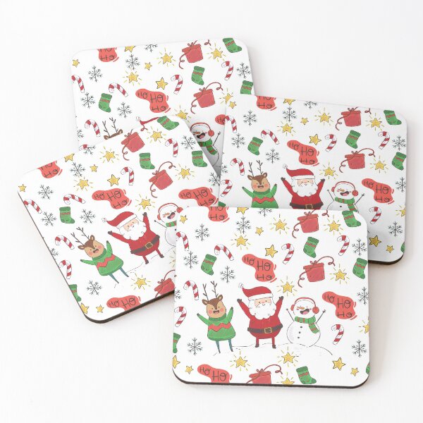 Item preview, colorful christmas santa claus pattern designed and sold by cruzzcreation.