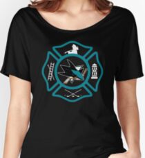 San Jose Fire - Sharks style Women's Relaxed Fit T-Shirt