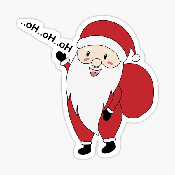 Vista previa del artículo con la obra «Lindo Santa Claus - ho ho ho», diseñado y vendido por Mylecm.