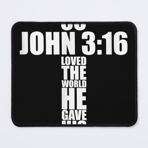 Item preview, John 316 Christian Cross Religious Bible Verse designed and sold by TrumpshiAnei.