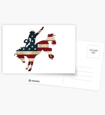 USA Bucking Broco Postcards
