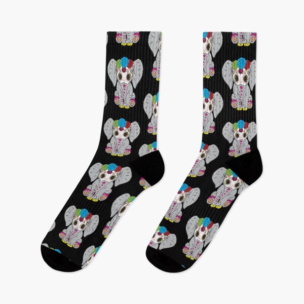 Item preview, Sugar Skull Elephant Day of The Dead Animal Lover Gift  designed and sold by Ifeanyichukw.