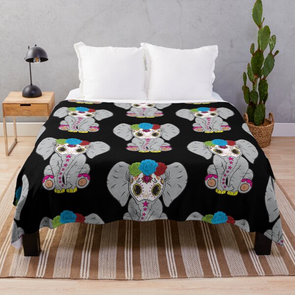 Item preview, Sugar Skull Elephant Day of The Dead Animal Lover Gift designed and sold by Ifeanyichukw.
