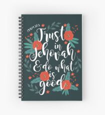2017 YEAR TEXT (Floral) Spiral Notebook