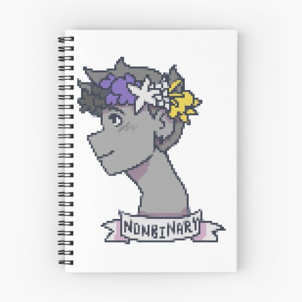 Item preview, pixel flower crown pride: Nonbinary  designed and sold by Hyacinth-dragon.