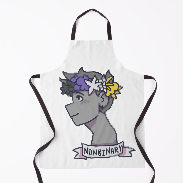 Item preview, pixel flower crown pride: Nonbinary designed and sold by Hyacinth-dragon.