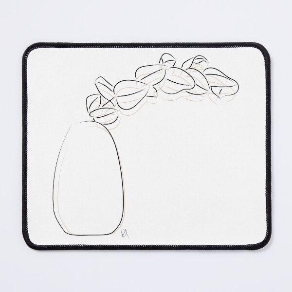 Item preview, Minimalist vase with plant illustration designed and sold by Sulcos.