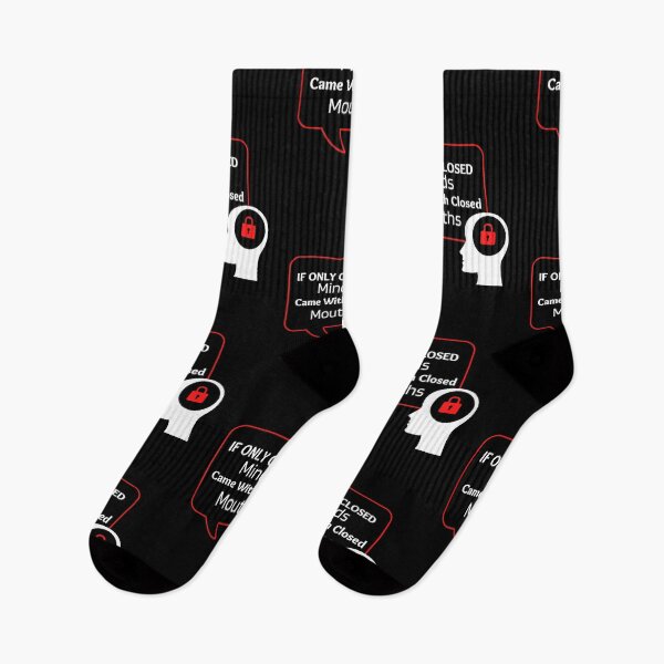 Item preview, If Only Closed Minds Came With Closed Mouths (Red) designed and sold by Vimbuy.