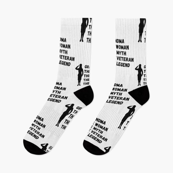 Item preview, Grandma the woman the myth the veteran the legend (Black) - Grandparents Day and Veterans Day designed and sold by CaitU.