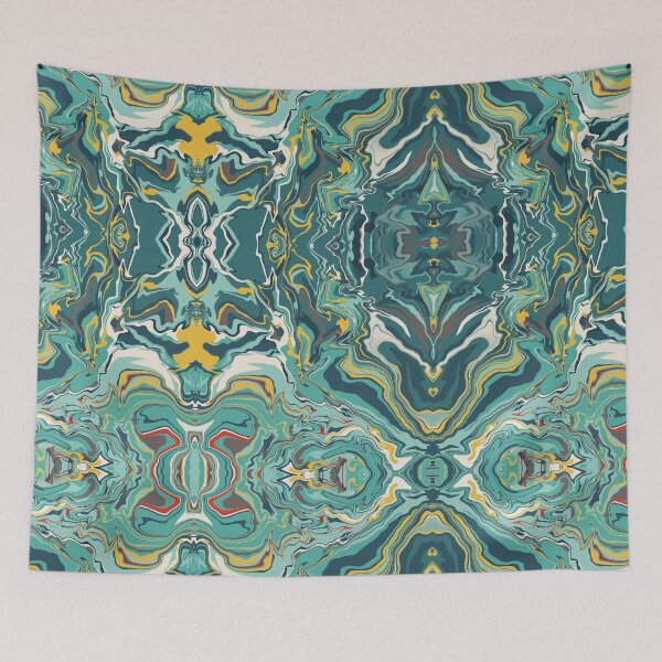 Item preview, Rorschach memory | liquid pour | marble art designed and sold by Amanda Ozga.
