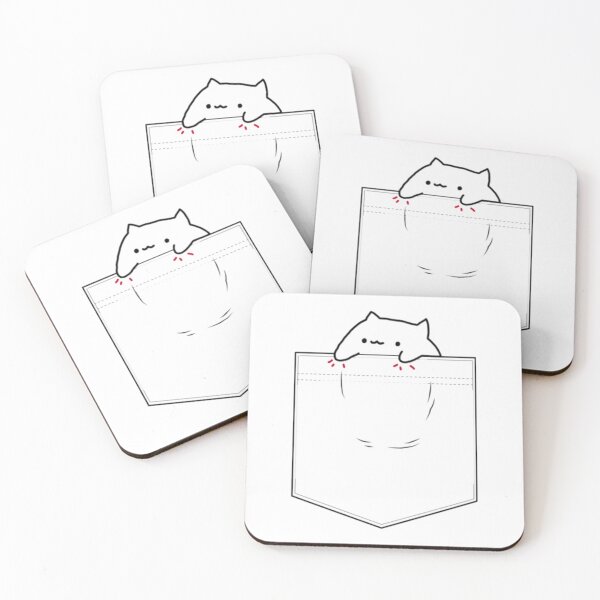 Item preview, Bongo Cat Pocket Tee designed and sold by JurrienTimber.