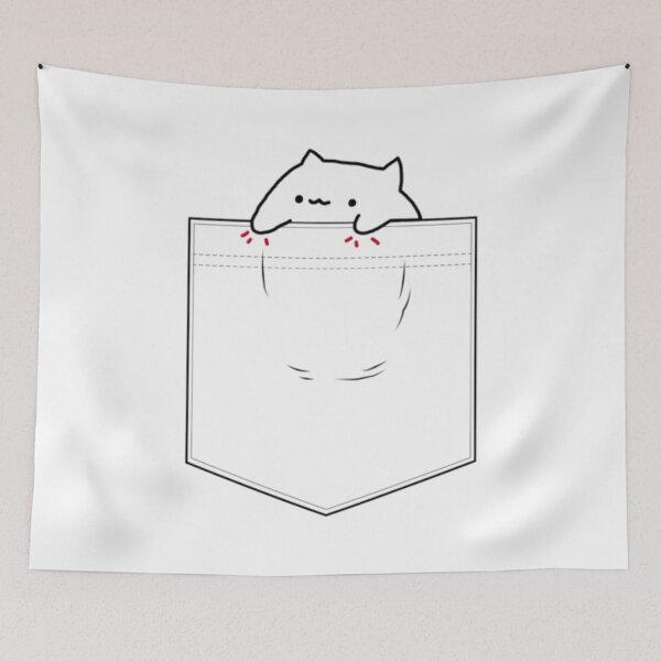 Item preview, Bongo Cat Pocket Tee designed and sold by JurrienTimber.
