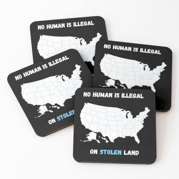Item preview, No Human is illegal on Stolen Land| Stolen Lands| Occupied Lands| illegal settlement (First Edition): designed and sold by TheShahinDesign.