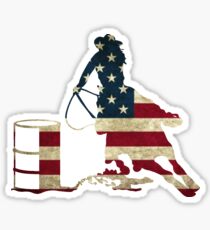 USA Barrel Racing Sticker