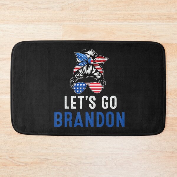 Item preview, Let's Go Brandon Messy Bun America Flag T-Shirt designed and sold by Persson-Brydson.