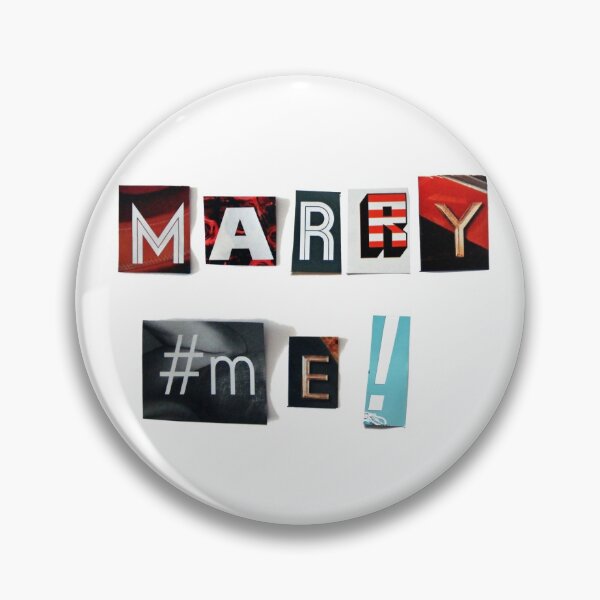 Item preview, Marry me - anonymous threatening letters designed and sold by Hell-Prints.