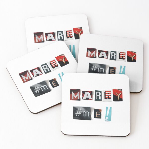 Item preview, Marry me - anonymous threatening letters designed and sold by Hell-Prints.