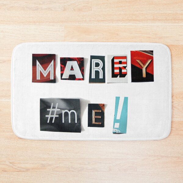 Item preview, Marry me - anonymous threatening letters designed and sold by Hell-Prints.