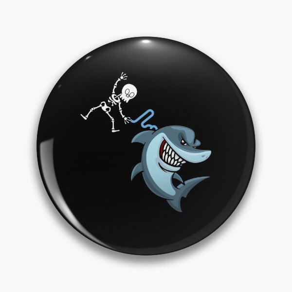 Item preview, Skeleton Riding Like Flying Crafty Shark Funny Halloween Gift Idea designed and sold by DKA-2ndBoy.