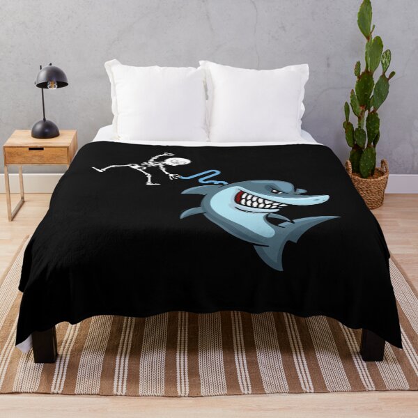 Item preview, Skeleton Riding Like Flying Crafty Shark Funny Halloween Gift Idea designed and sold by DKA-2ndBoy.