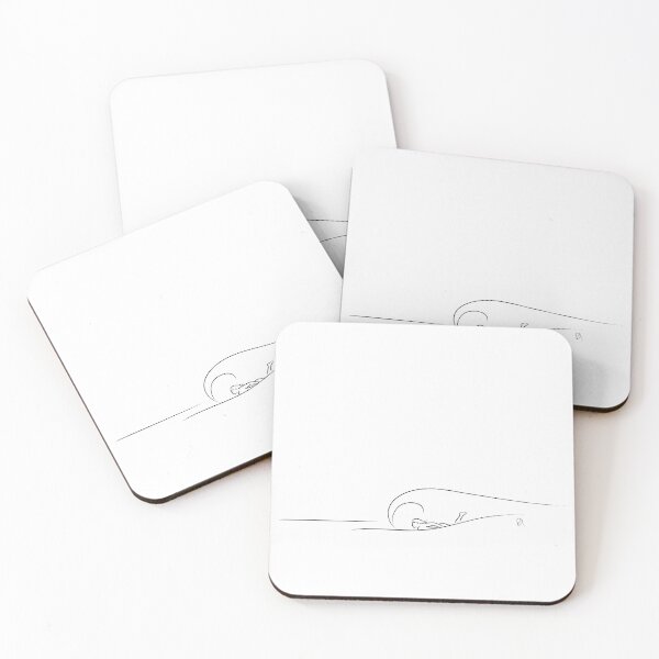 Item preview, Ilustración minimalista de bodyboard. designed and sold by Sulcos.