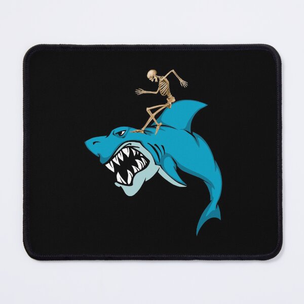 Item preview, Skeleton Riding Rodeo Skittish Shark Funny Halloween Gift Idea designed and sold by DKA-2ndBoy.