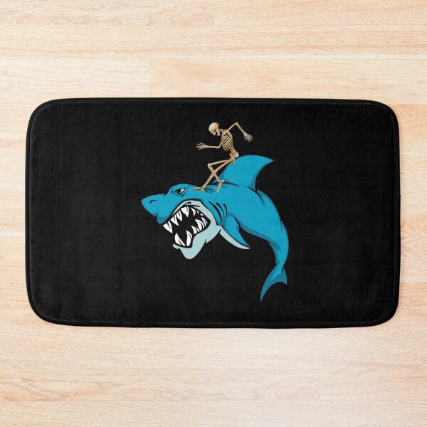 Item preview, Skeleton Riding Rodeo Skittish Shark Funny Halloween Gift Idea designed and sold by DKA-2ndBoy.