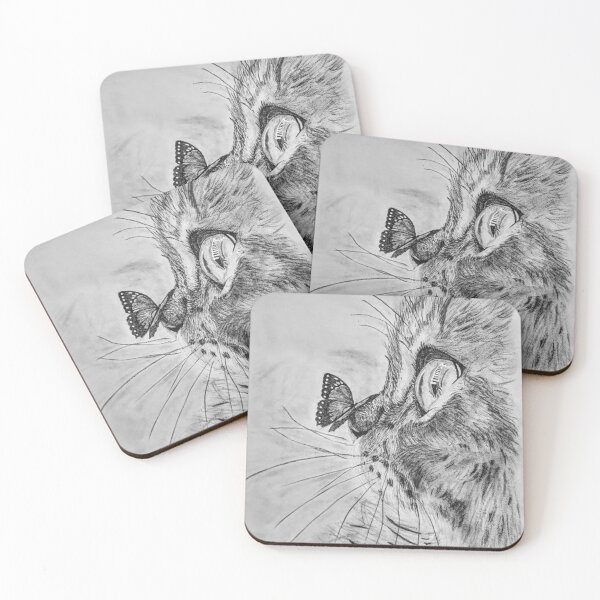 Item preview, Cat with butterfly designed and sold by AceNeela.