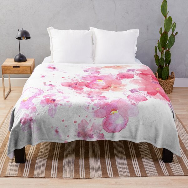 Item preview, Watercolor pink flowers designed and sold by Seoul26.
