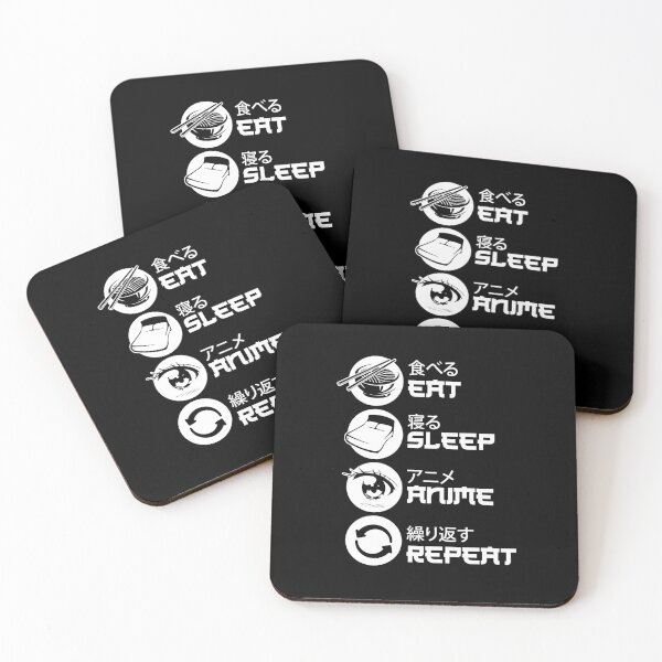 Item preview, Eat Sleep Anime Repeat designed and sold by TheCustom.