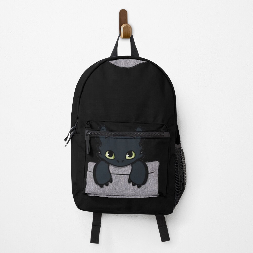 "Toothless In Pocket Backpackgigapixelstandardscale4_00x" Backpack
