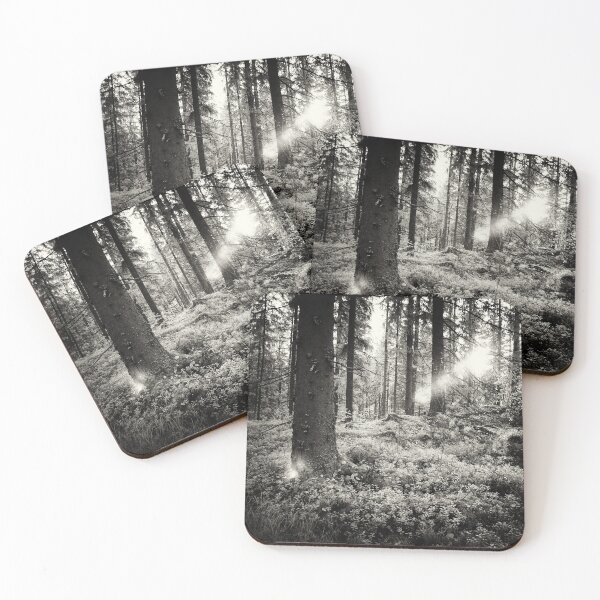 Artikelvorschau, Der Wald im Abendlicht BW IR entworfen und verkauft von Jouko Lehto Photography.