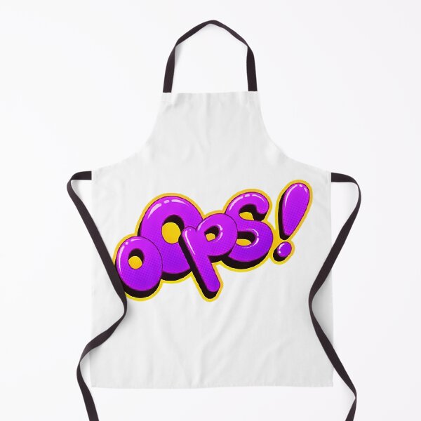 Item preview, Purple Lettering "oops" designed and sold by MAX SDCH.