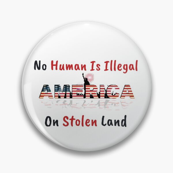 Item preview, No Human is illegal on Stolen Land| Stolen Lands| Occupied Lands| illegal settlement (Second Edition): designed and sold by TheShahinDesign.