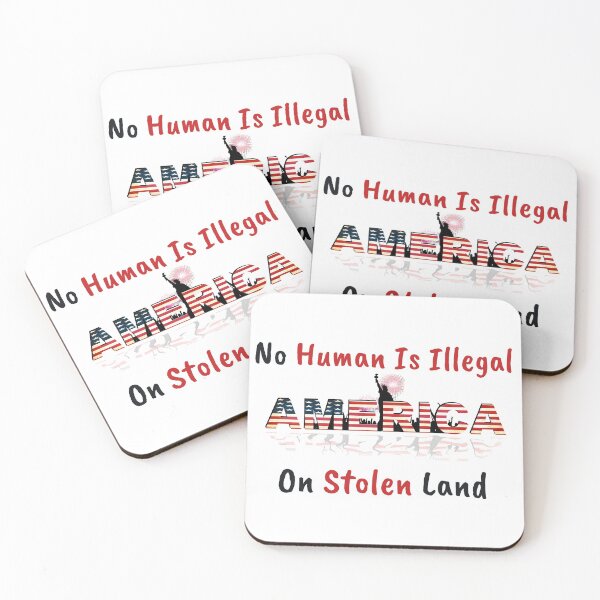Item preview, No Human is illegal on Stolen Land| Stolen Lands| Occupied Lands| illegal settlement (Second Edition): designed and sold by TheShahinDesign.