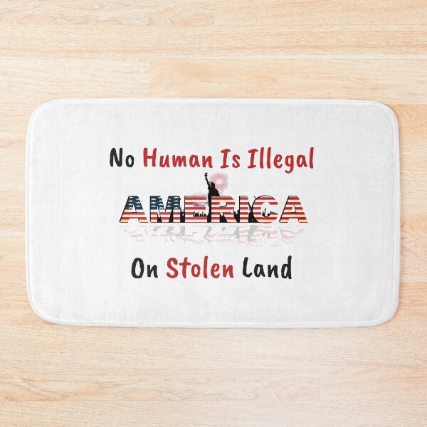 Item preview, No Human is illegal on Stolen Land| Stolen Lands| Occupied Lands| illegal settlement (Second Edition): designed and sold by TheShahinDesign.