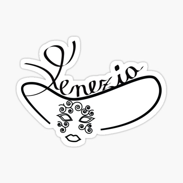 Pegatina «Bosquejo del símbolo de Venecia Venecia» de NNzStore