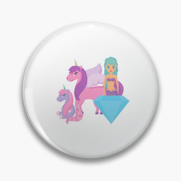 Item preview, Mermaid & purple unicorn designed and sold by TrillionaireBi.