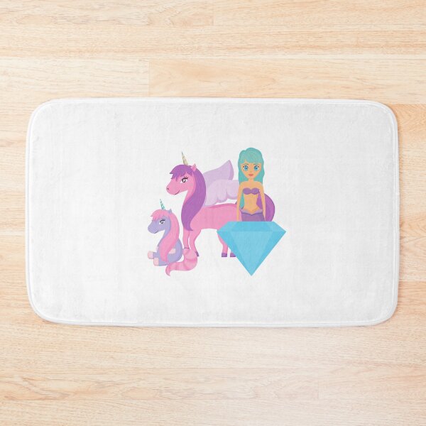 Item preview, Mermaid & purple unicorn designed and sold by TrillionaireBi.