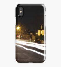 Long Exposure White Light Neighborhood. iPhone Case
