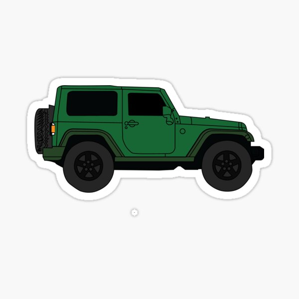 Paper Laptop Decal Car Decal Jeep Girl Water Bottle Sticker Jeep Owners